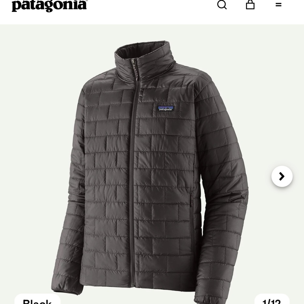 Patagonia Men's Puffer Jacket - Charcoal